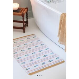 Anthropologie Tess Cotton Printed Bathmat